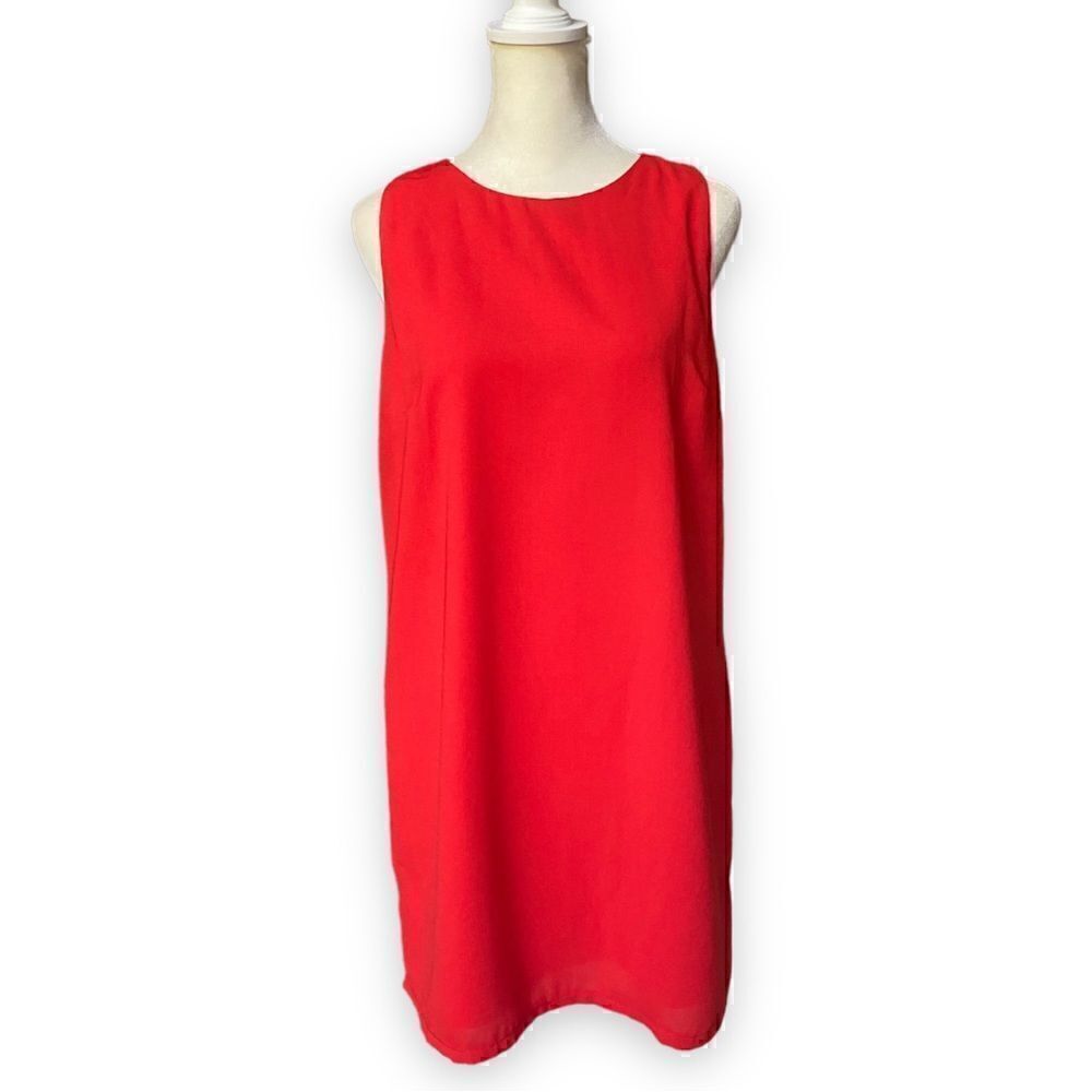 MIAMI Red Racerback Shift Mini Dress - Picture 2 of 16